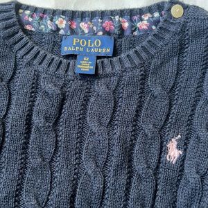 Ralph Lauren Girls Cable Knit Sweater 6x